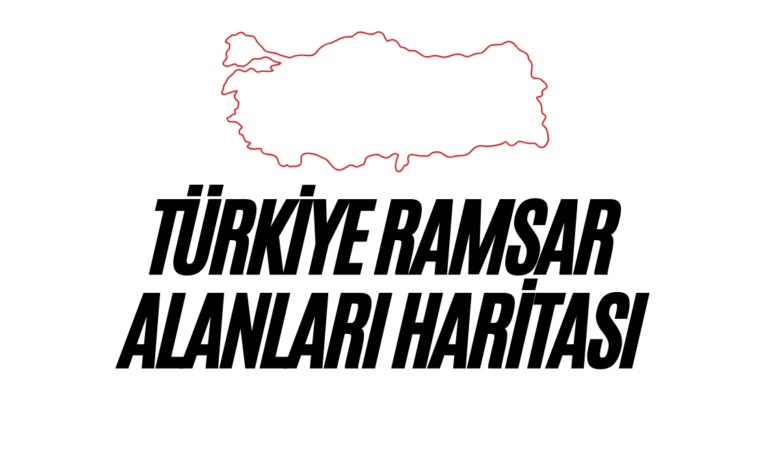 Türkiye Ramsar alanları haritası